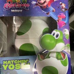 Super Mario Galaxy Movie Hatching Yoshi Egg Interactive Figure