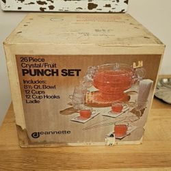 26 Piece Crystal / Fruit Punch Set