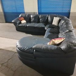 Modern leather sectional couch , very clean