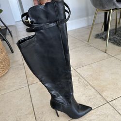 Black High Boots  Size 7.5