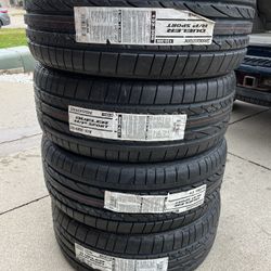 Brand New Set of Bridgestone Dueler H/P Sport 255/45R20 101W High Performance Tires 