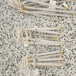 LED  Shower Rain Lights  CNSUNWAY 8- Tube White Light Christmas Decor