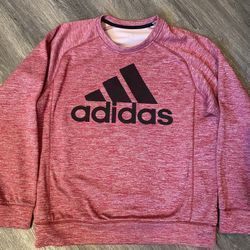 ADIDAS Burgundy Climawarm Long Sleeve Sweater Top Large Mens