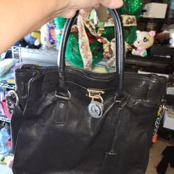 Black Leather Mk Purse