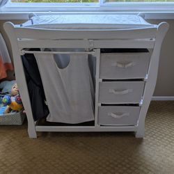 Badger Basket Diaper Changing Table