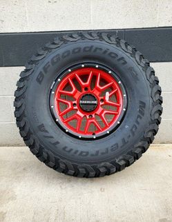 ON SALE RACELINE 15X7 4X137 WHEELS & 32X10X15 BG GOODRICH KM3 TIRES FOR CAN AM HONDA SXS UTV (WE fINANCE