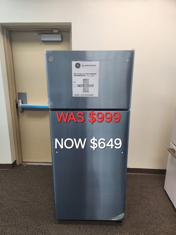GE 17.5 Cu. Ft. Top Freezer Refrigerator 