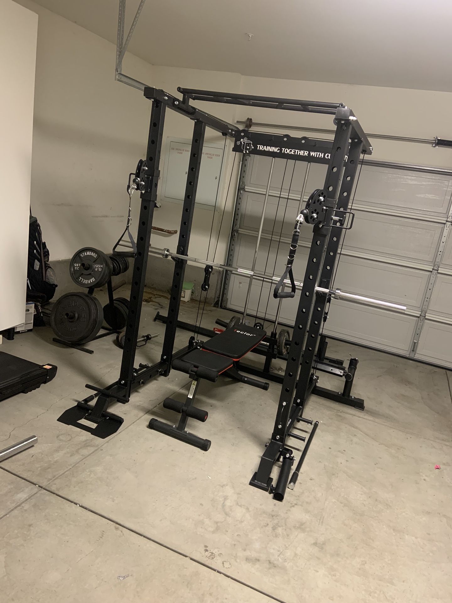 Squat Rack With Bench