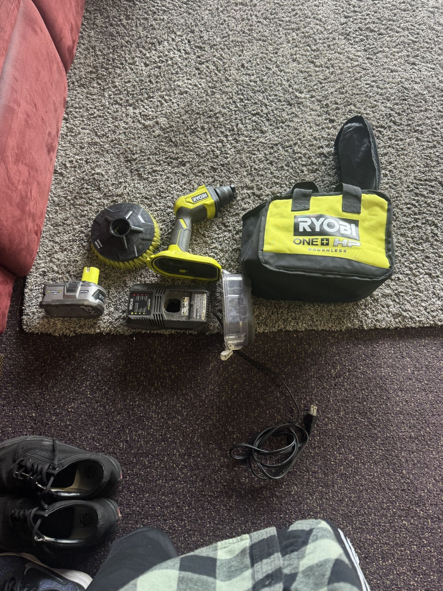 RYOBI ONE+ Power Scrubber Kit & Case