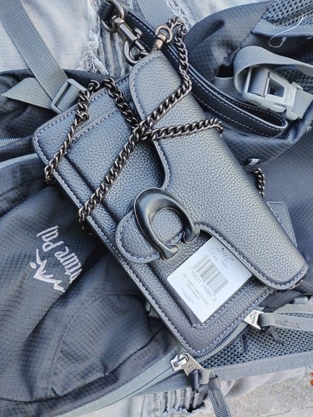 All Black Coach Clutch