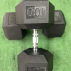New 100lbs Dumbbells 