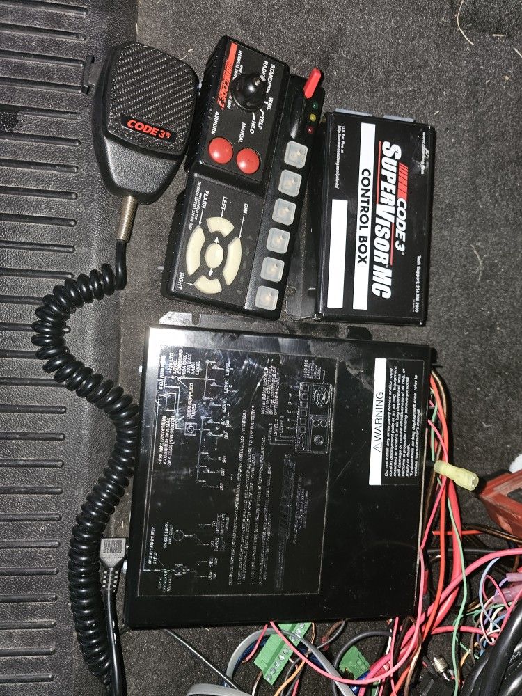 Code 3 Siren Police Pa System Complete