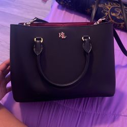 Lauren Ralph Lauren Black and Red Tote