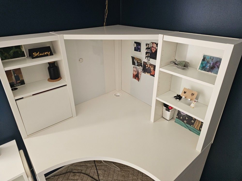 White IKEA Desk