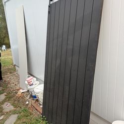 Wood solid bar door For Sale