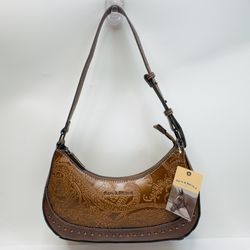 Rein and Bridle Brown Faux Leather Women's Purse Western Bag.