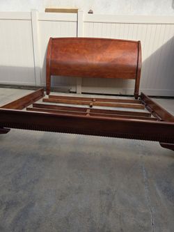 Headboard and frame Redwood.