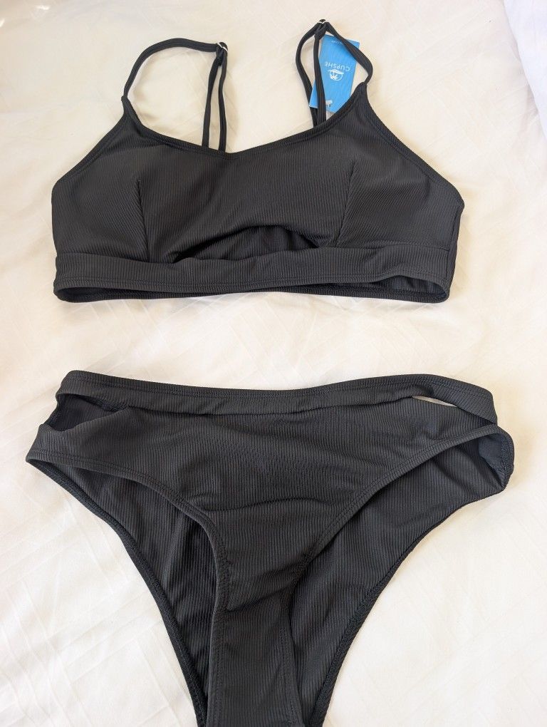 NWT Cupshe Black Bikini