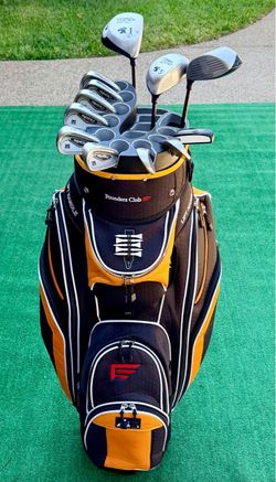 Complete RH Golf Club Set | Lynx Irons & Putter Cougar Driver & Woods | New Grips + Premium Bag