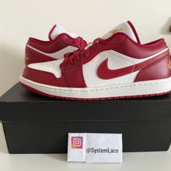 Air Jordan 1 Low Cardinal Size 14