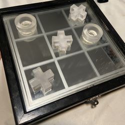 Glass Tic Tack Toe Set