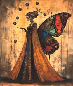 Butterfly Fairy- Mystical Wings Wall Art 🦋Like New🦋20”H x 16”W🦋Read Description 🦋