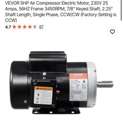 Air Compressor Motor See Pics 