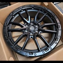 22" Fuel Rebel wheels/rims matte black 22"s