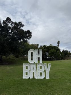 OH BABY marquee and Letters 