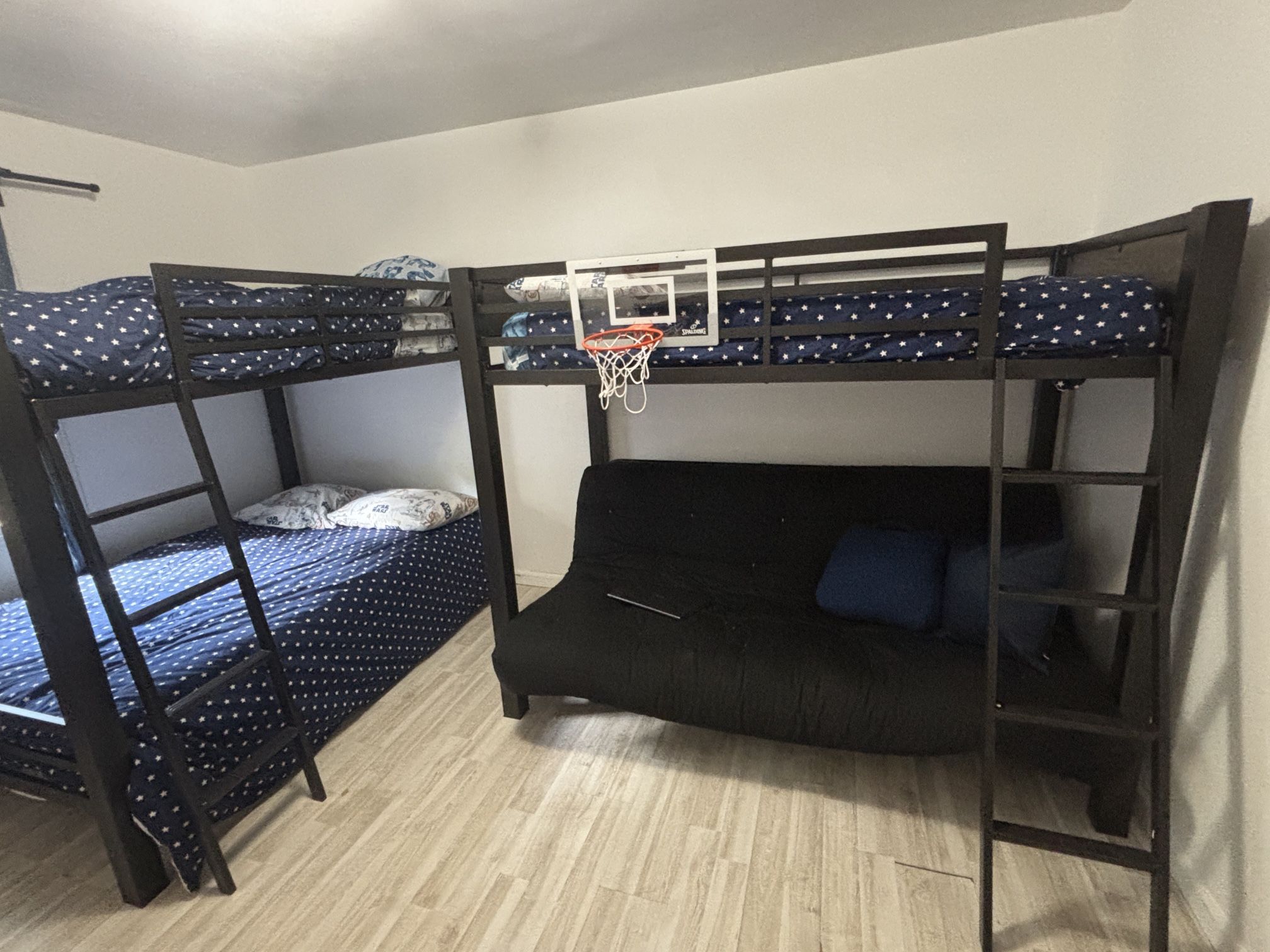 2 Bunk Beds + Mattresses