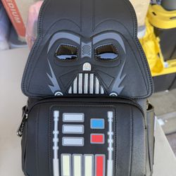 Disney Parks Loungefly Mini Backpack Darth Vader Star Wars “Glow N Dark” (NWT)