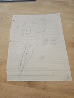 Hand-Drawn Donald Trump Pencil Sketch