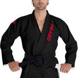 Men's BJJ Gi Lightweight Preshrunk Jiu Jitsu Uniform Set with White Belt (A5) - New (1196)