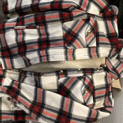 Plaid soft jacket, size small