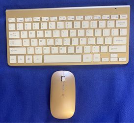 Rose Gold Wireless Keyboard and Mouse Combo