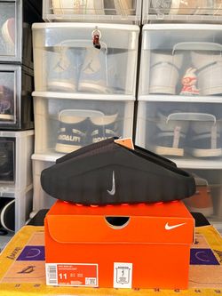 Nike Mind 001 Slide Brand New Black Chrome $160