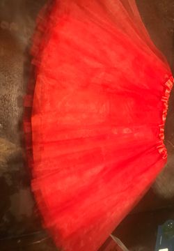 Red tutu one size fits all