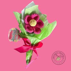 Crochet Flower For Mother’s Day’s Or Graduation Gift