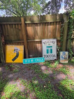 Vintage street signs