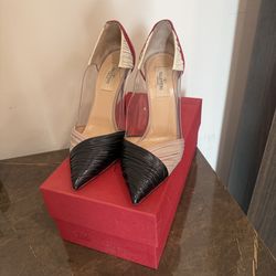 Authentic Valentino pumps, size 37,5 , black beige and red