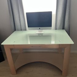 IKEA Glass top Desk 