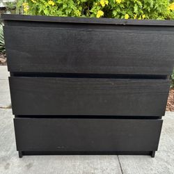 Black Modern Dresser Chest of Drawers Furniture 