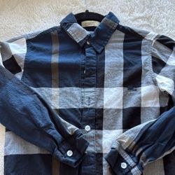 Boys Burberry London Plaid Shirt