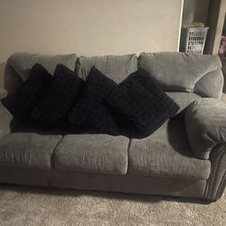 Grey sofa set