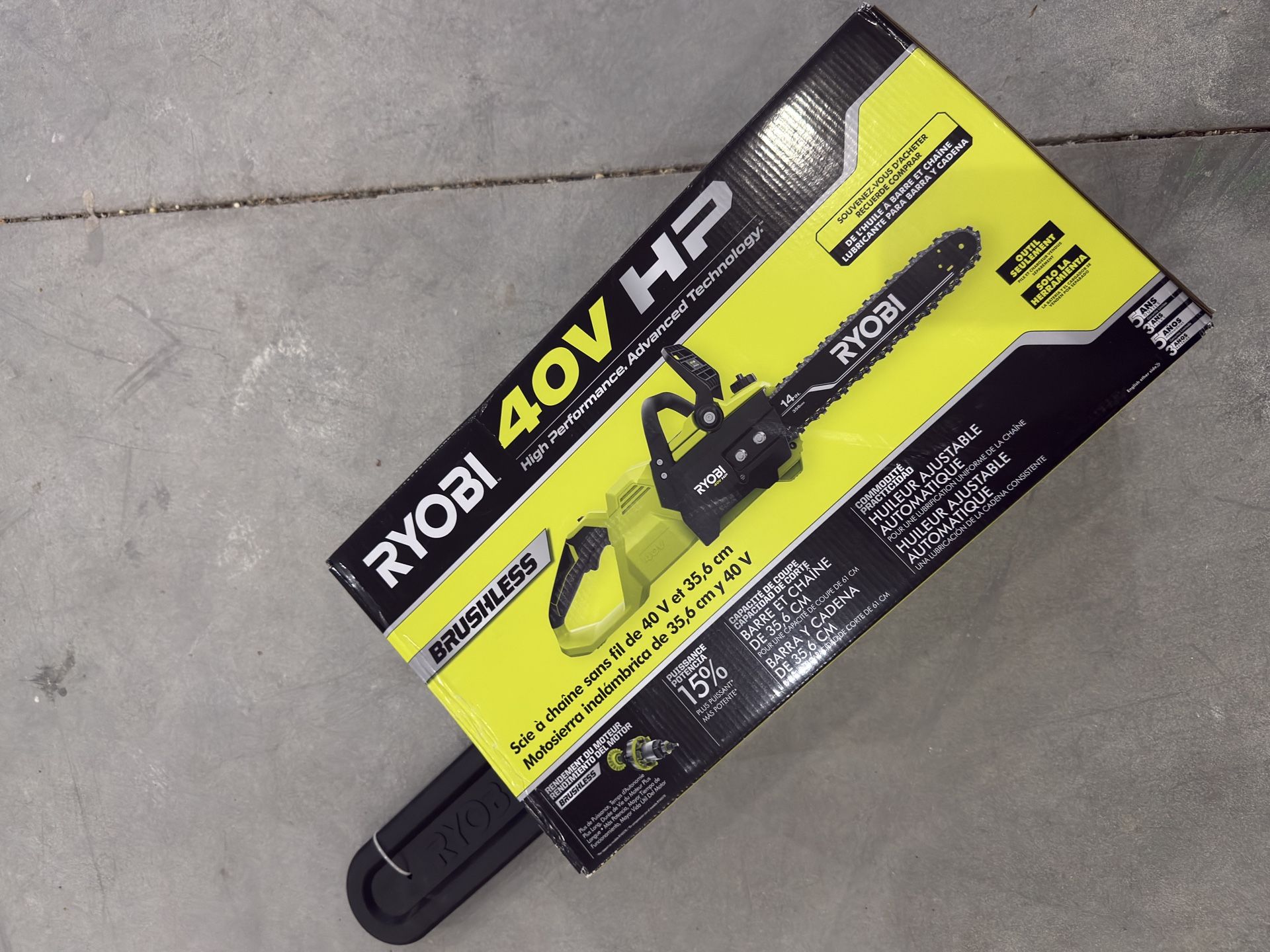 40V HP Brushless 14 inches Battery Cordless Electric Chainsaw (Tool Only)