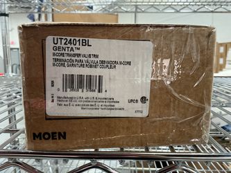 MOEN Genta LX 1-Handle M-CORE Transfer Valve Trim Kit in Matte Black
