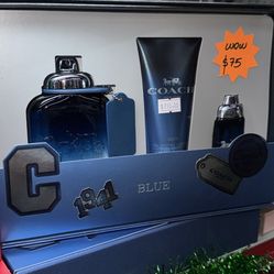 Coach gift set de perfumes coach blue set de perfumes para hombres regalos para hombres 