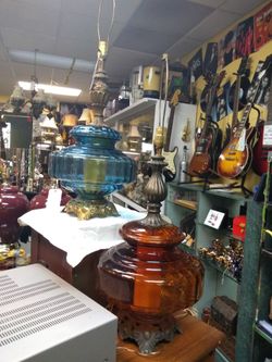 Vintage lamps $125 eachBlue one sold