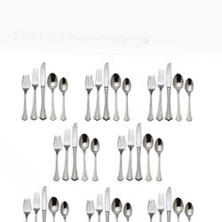REED & BARTON REGINE 40 Piece FLATWARE 18/8