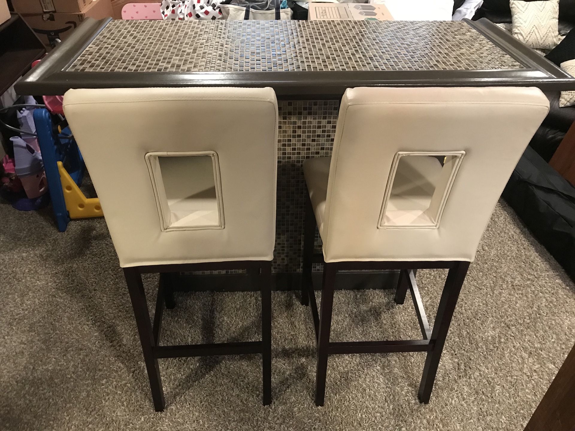 Bar and bar stools